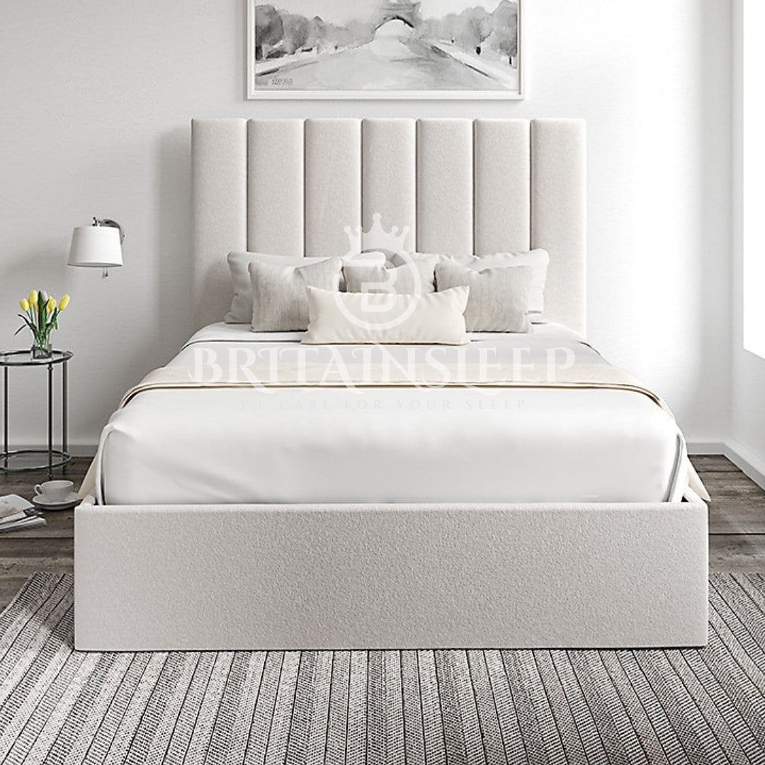 Britainsleep Eton  Upholstered Ottoman Storage Bed Frame | Double | Single | Small Double | KingSize | Super King Size Bed Britainsleep