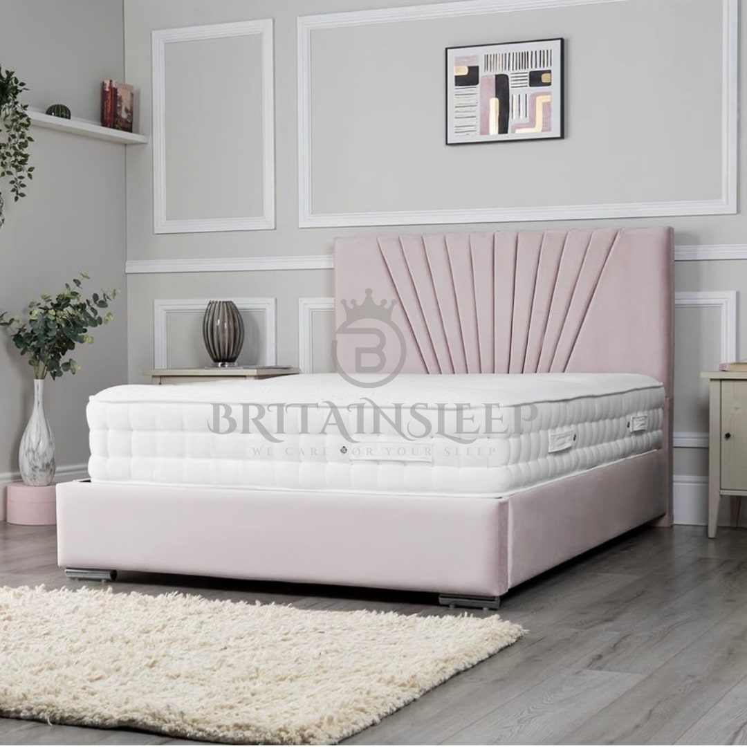 Lexie 50'' Upholstered Bed Frame/Ottoman Storage Bed Britainsleep