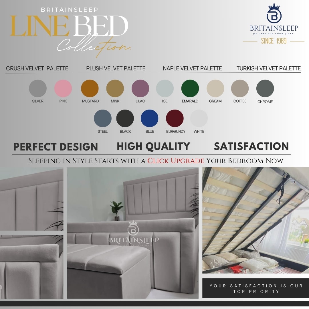 Nebula Sleep Upholstered Bed Frame Britainsleep