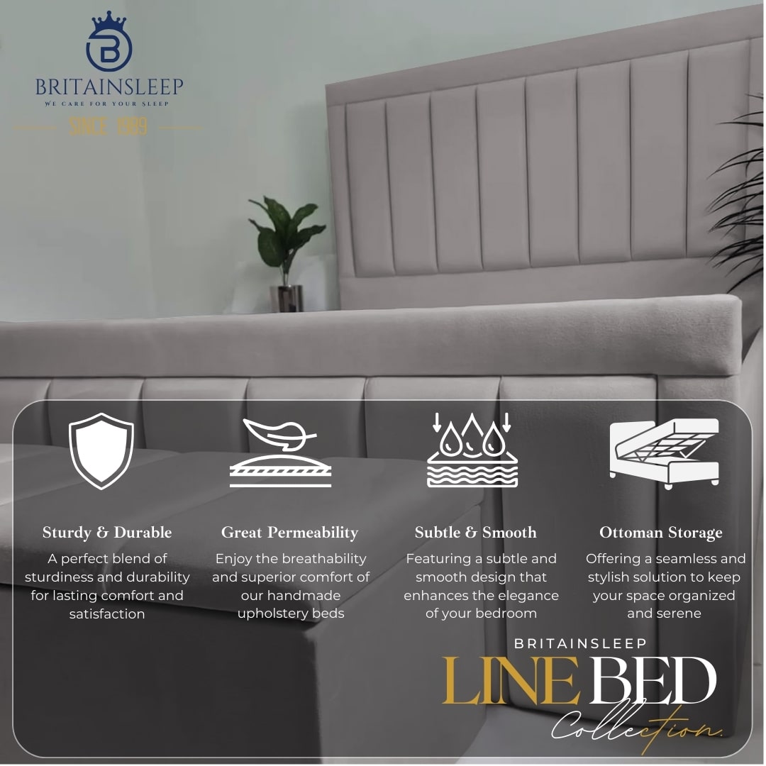 Nebula Sleep Upholstered Bed Frame Britainsleep