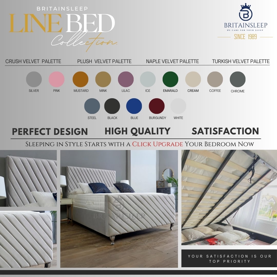 Ramos Upholstered Ottoman Bed Britainsleep