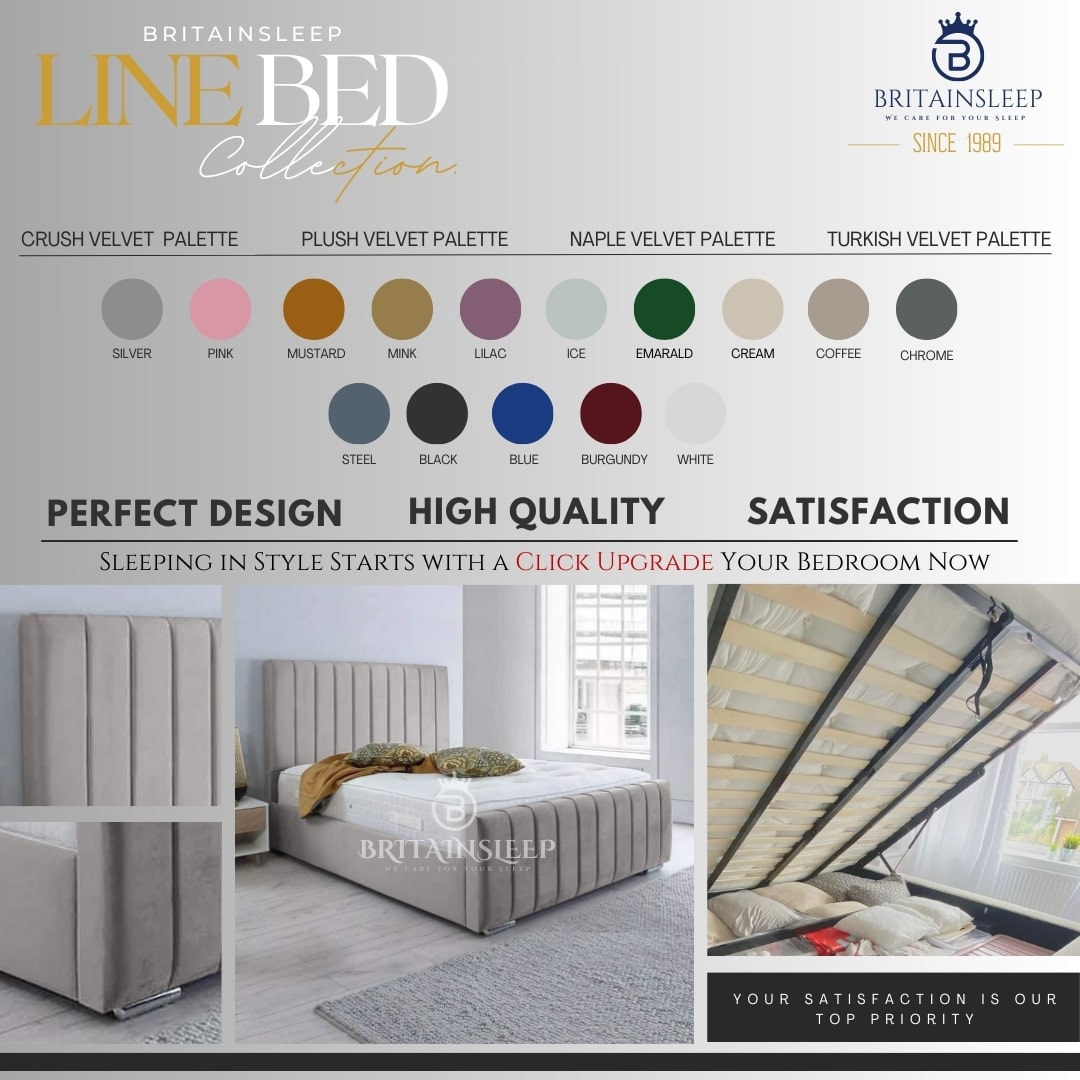 Royal Nesting Upholstered Bed Frame Britainsleep