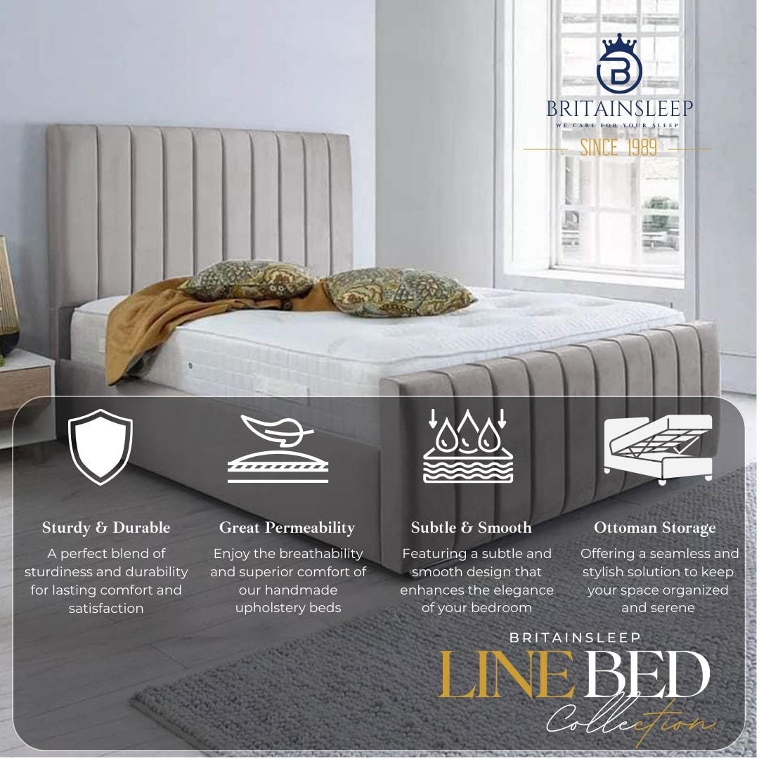 Royal Nesting Upholstered Bed Frame Britainsleep