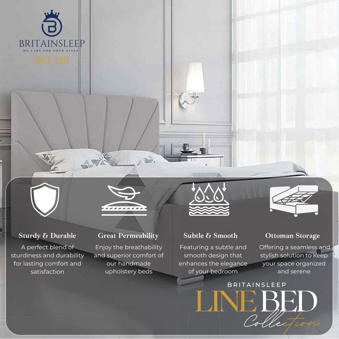 Sunrise Upholstered Bed Frame Britainsleep