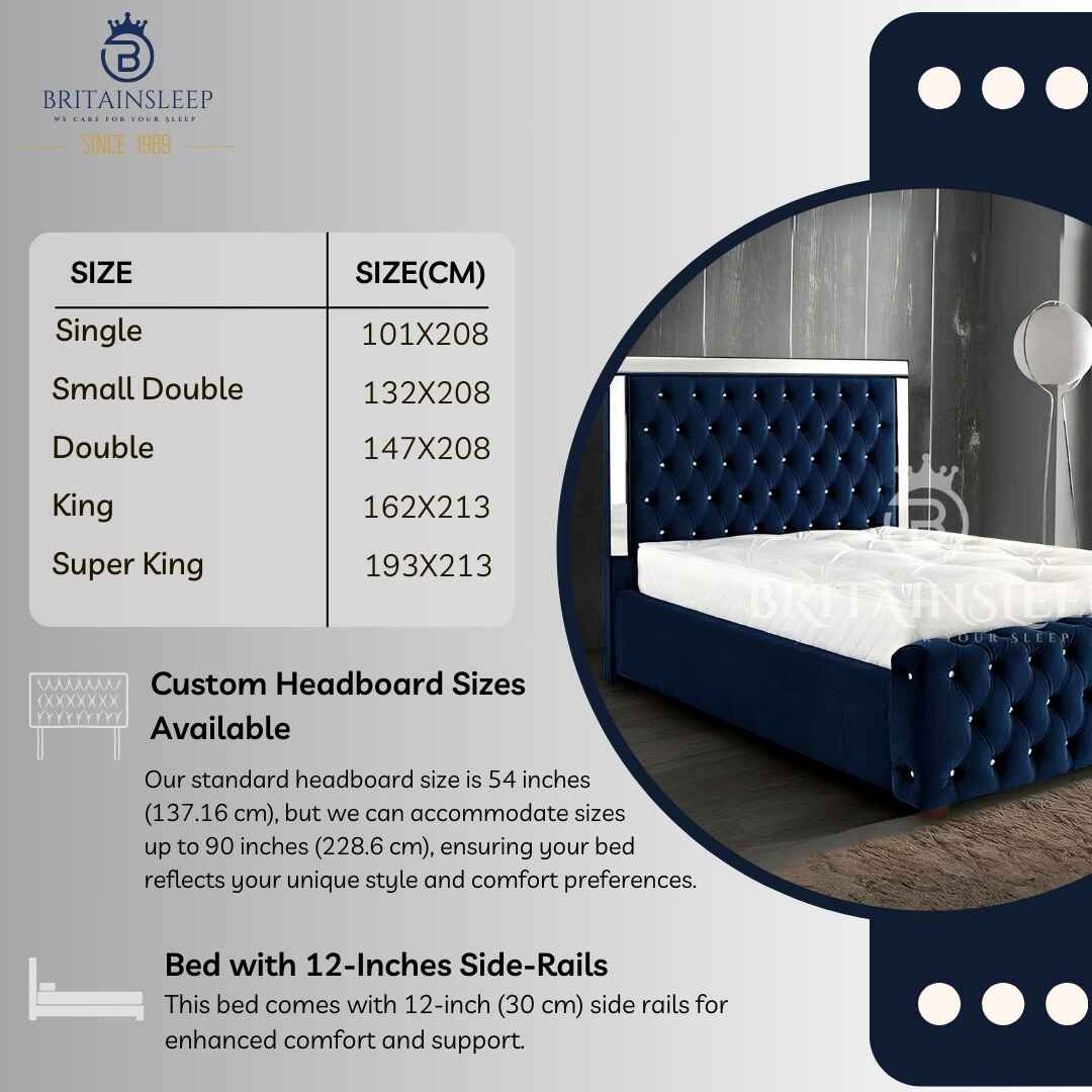 "The Boston Reflections Bed" Britainsleep