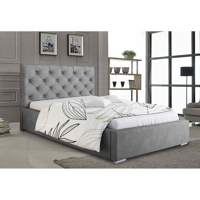 Hilary Upholstered Bed/Gas Lift Storage Britainsleep