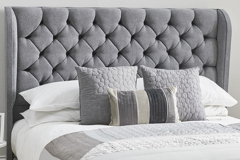 Omega Wing Upholstered Bed Britainsleep