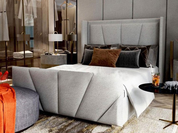 Chloe Queen Upholstered Bed Frame Britainsleep